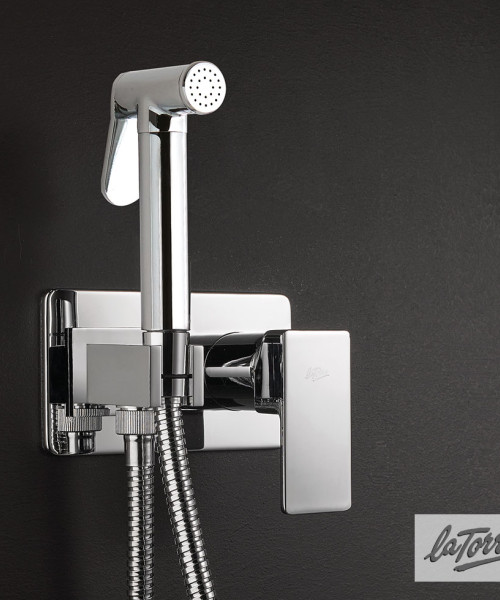 Σύστημα Μπιντέ Εντοιχισμού Flush-Mix Profili La Torre Chrome (45211-100)